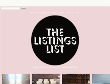 Tablet Screenshot of listingslist.com